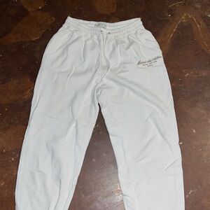 Abercrombie & Fitch White Track Pants